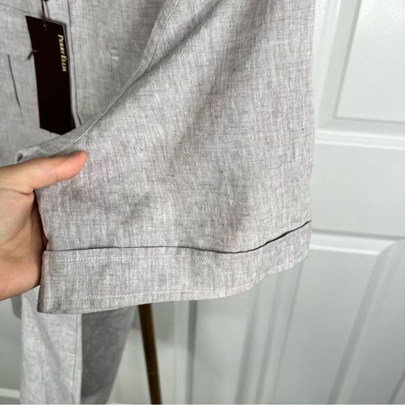 Sz XXL Perry Ellis Linen Cotton Blend Short Sleeve Button Up shirt $79 MSRP NWT - Picture 10 of 11